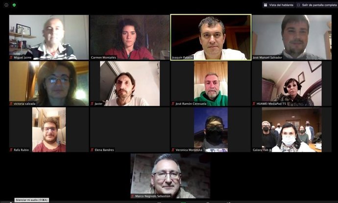 Reunión telemática del Consello Nazional de Chunta Aragonesista (CHA)