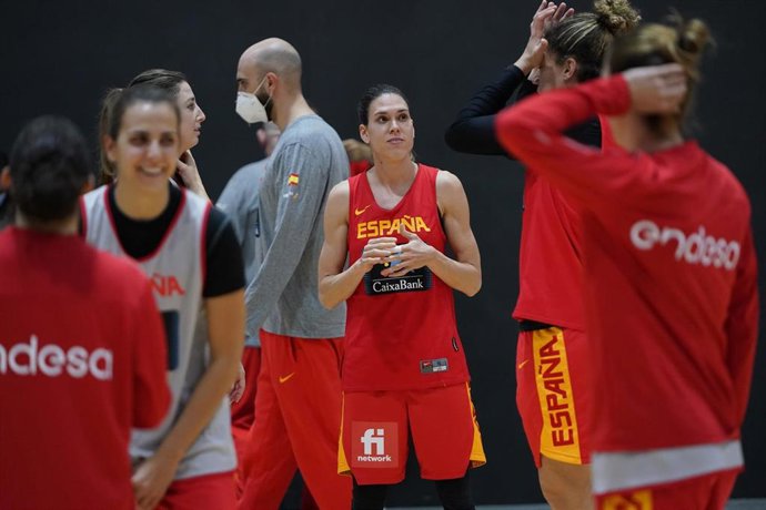 Concentración de la selección española de baloncesto en Valencia, en noviembre de 2020