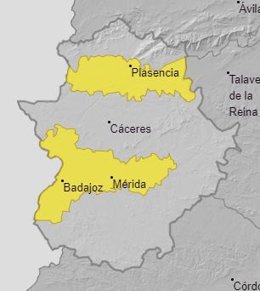 Alerta por niebla en Extremadura