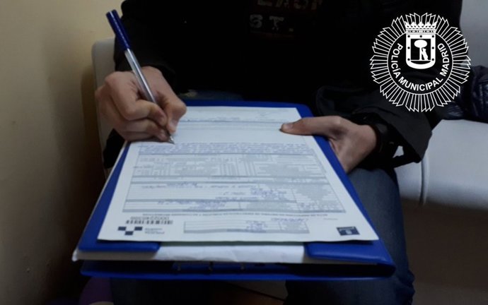 Acta de la Policía Municipal de Madrid