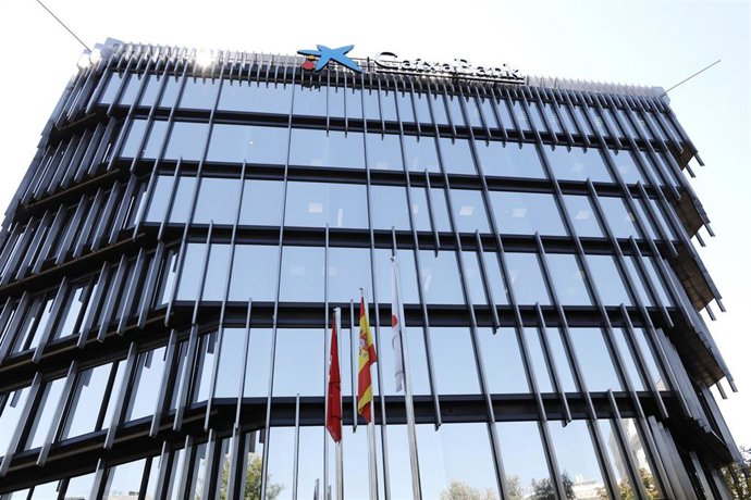 Oficinas de Caixabank en el Paseo Castellana, en Madrid.