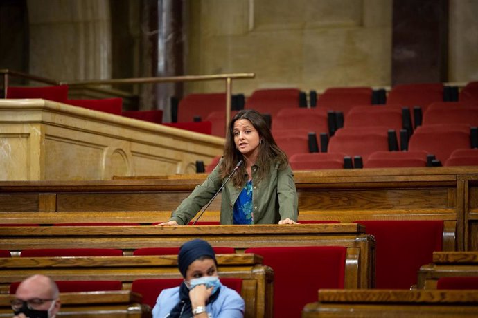 La diputada de la CUP en el Parlament, Maria Sirvent, el 9 de septiembre de 2020