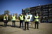 Arrancan las obras del aparcamiento disuasorio en Aviación Española, que tendrá 344 plazas y zona para bicicletas