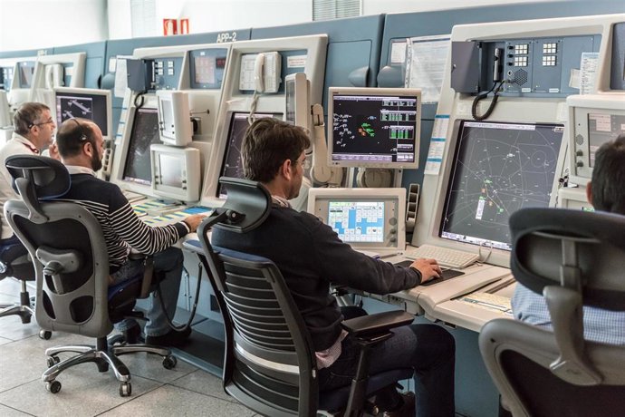 Controladores aéreos de Enaire
