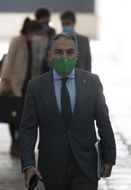 El consejero de Presidencia, Administración Pública e Interior y portavoz del Gobierno andaluz, Elías Bendodo, este martes