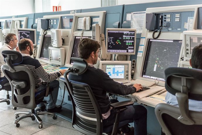 Controladores aéreos de Enaire