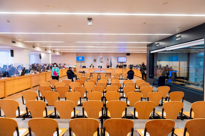 Pla general de la sala on té lloc el judici dels atemptats de Barcelona i Cambrils el 10 de novembre del 2020 (Horitzontal)
