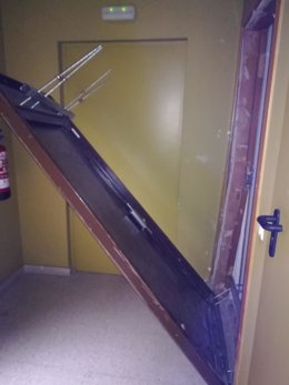 Imagen de la vivienda que ha intentado ser ocupada en Barakaldo (Bizkaia)