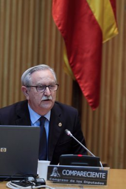 El representante de la Organización Médica Colegial, Serafín Romero, este martes durante su comparecencia en la reunión de la Comisión para la Reconstrucción Social y Económica del Congreso de los Diputados, en Madrid (España), a 2 de junio de 2020.