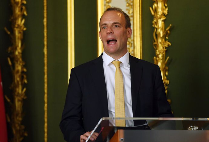 El ministro de Exteriores de Reino Unido, Dominic Raab