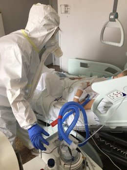 Planta de Covid del Hospital Universitario Arnau de Vilanova de Lleida.