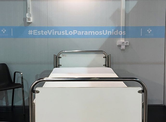 Imagen del Hospital Provisional Recinto Ferial 'Luis Adaro', montado durante la primera oleada de la pandemia