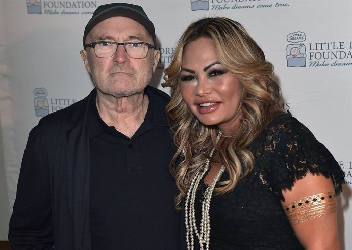 Phil Collins Y Su Por Entonces Esposa Orianne Cevey En Octubre De 2017
