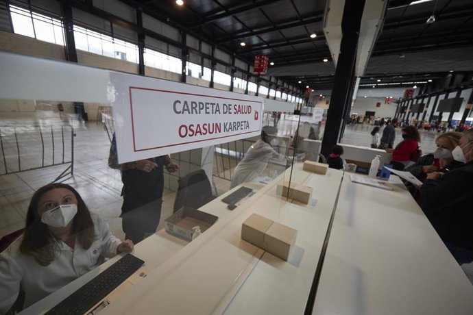 Recinto Ferial de Navarra, en Pamplona, donde el Departamento de Salud del Gobierno de Navarra realiza pruebas PCR de detección del Covid-19.