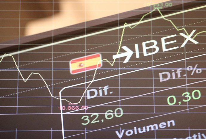Valores del Ibex 35 en la bolsa de Madrid (España), a 10 de noviembre de 2020