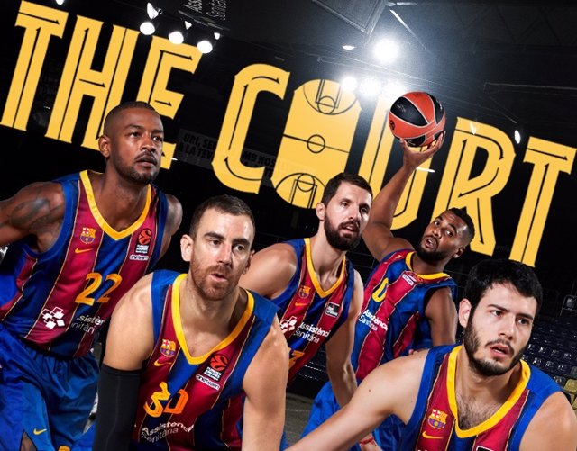 Portada de la serie documental 'The Court', producida por Barça Studios y emitida en Barça TV+ y que narra el día a día del equipo de baloncesto del Barça en la temporada 2020/21