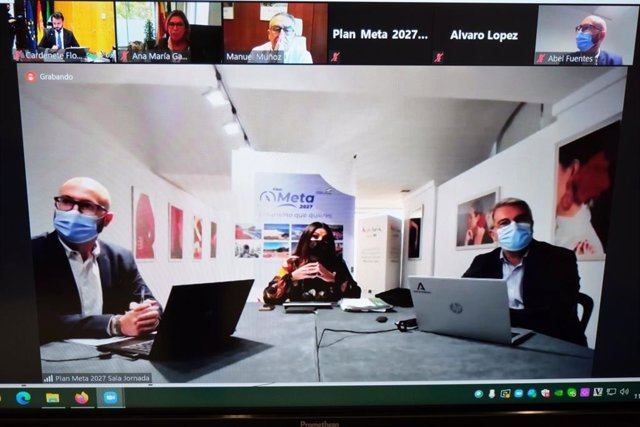 Reunión telemática con el sector en Málaga sobre el Plan General del Turismo Sostenible de Andalucía META 2021-2027 de la Junta