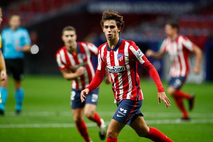 Joao Felix celebra un gol marcado en el Atlético-Cádiz de LaLiga Santander 2020-2021