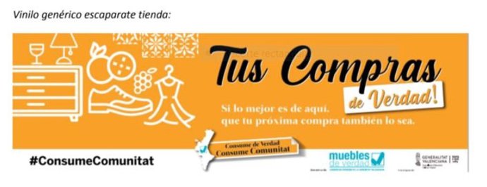 Uno de los carteles de la campaña 'Consume de verdad, consume Comunitat'