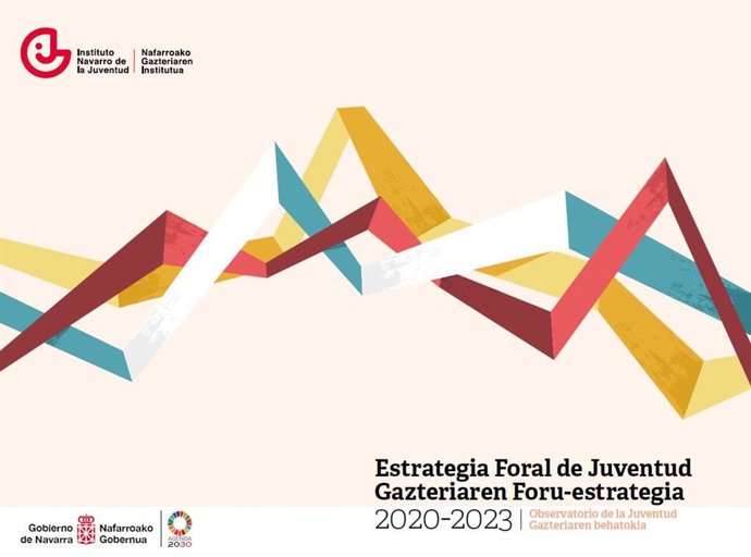Portada de la Estrategia Foral de Juventud 2020-2023