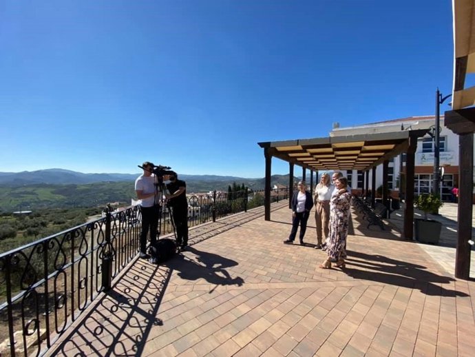 Rodaje del programa de televisión británico en la comarca de la Axarquía de Málaga