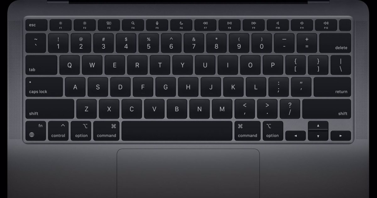 El teclado de los nuevos MacBook Air añade tres nuevas de función