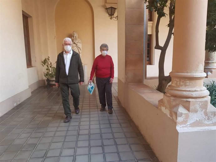 El presidente Acció dels Cristians per l'abolició de la tortura (Acat), Emili Chaleaux, en el monasterio de Sant Pere de les Puelles, en Barcelona.