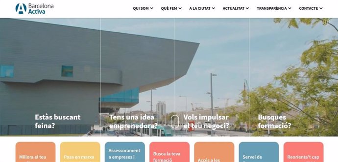 Barcelona Activa estrena nueva página web más intuitiva para acercarse a la ciudadanía