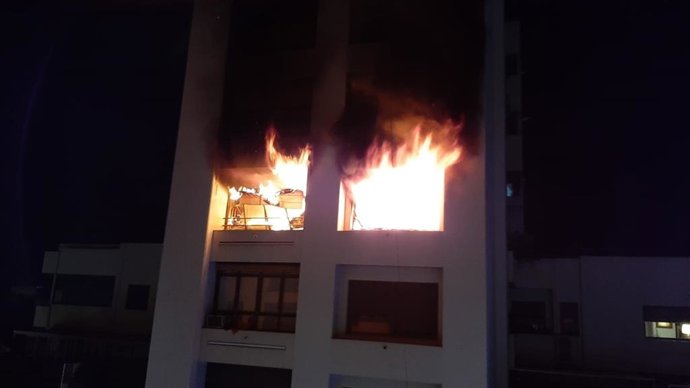 Incendio de una vivienda en Badajoz