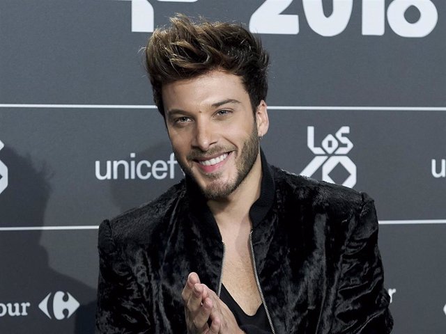 Singer Blas Canto attends the '40 Principales' awards nominated dinner at the Florida Park Club on September 13, 2018 in Madrid, Spain.