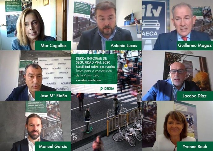 Ponentes y moderadores en el webinar del evento