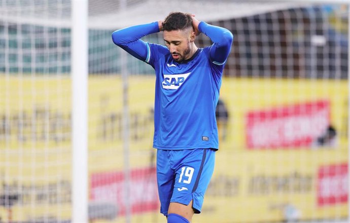 Ishak Belfodil, jugador del Hoffenheim alemán, durante un partido de la Bundesliga 2020-2021