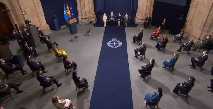 Ceremonia de entrega de la 40 edición de los Premios Princesa de Asturias en el Hotel de la Reconquista de Oviedo