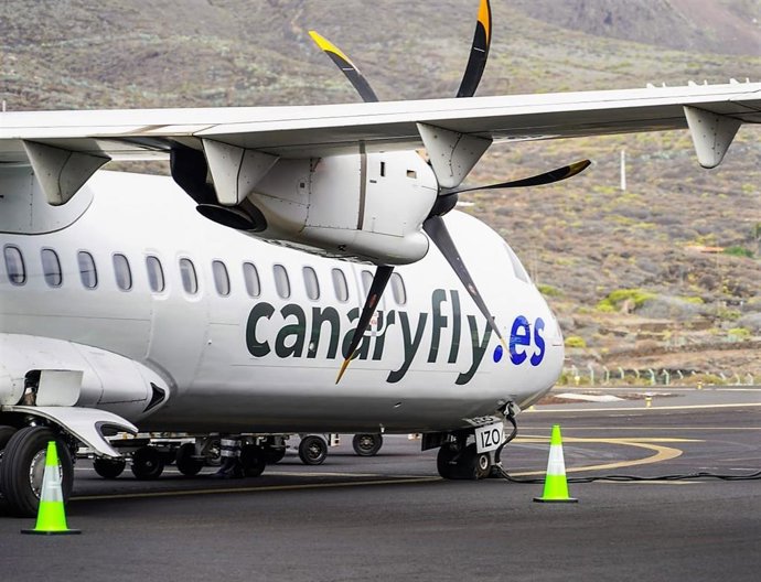 Avión de la compañía aérea Canaryfly