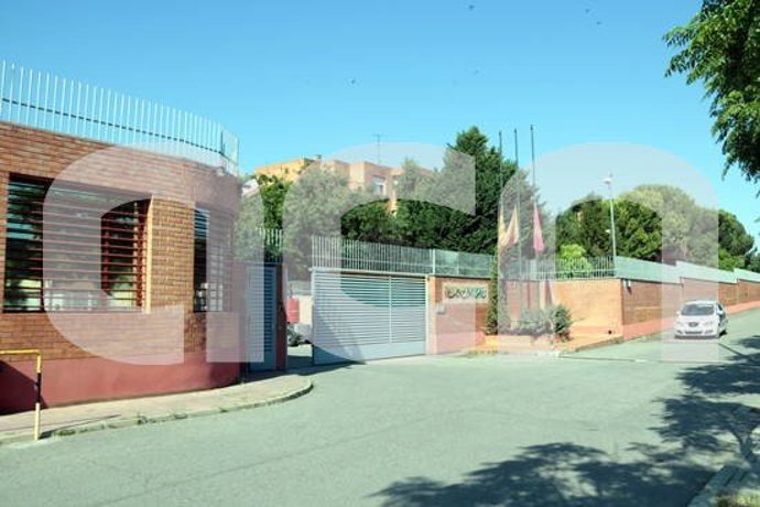 Pla general de l'entrada al Centre Penitenciari de Ponent. Imatge del 29 de maig del 2020. (Horitzontal)