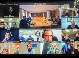 Reunión de Abanca con cofradías del sur de A Coruña