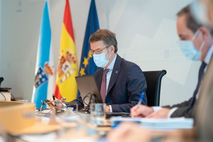 Alberto Núñez Feijóo preside el Consello de la Xunta.