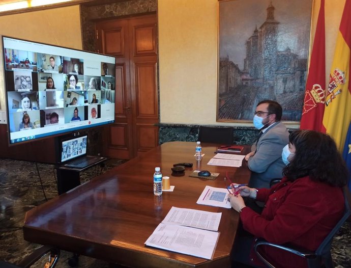 El vicepresidente Javier Remírez y la directora gerentedel INAI, Eva Istúriz, participan de forma telemática en el Consejo Navarro de Igualdad