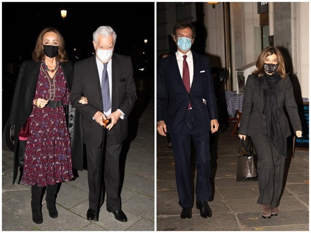 Isabel Preysler, con su inseparable Mario Vargas Llosa, ha coincidido con Xandra Falcó en el Teatro Real