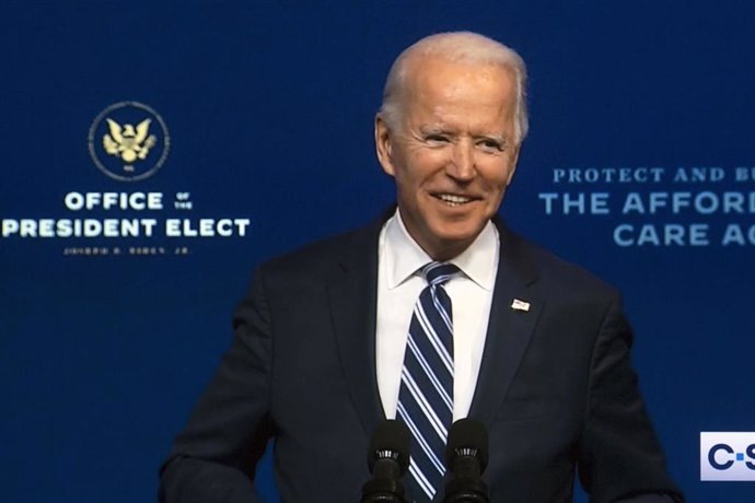 10 November 2020, US, Wilmington: A screen grab shows US President-elect Joe Biden delivering remarks about the Affordable Care Act (ACA). Photo: -/ZUMA Wire/dpa