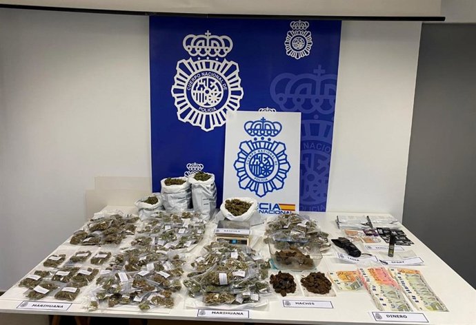 Cannabis localizado en la operación.