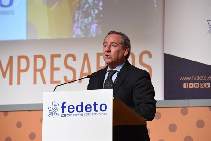 El presidente de Fedeto, Ángel Nicolás, en los premios Fedeto