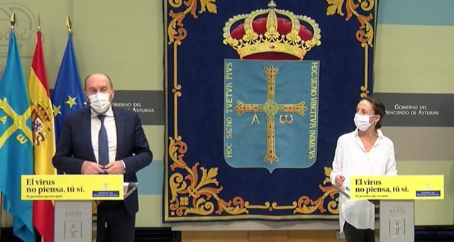 Rueda de prensa semipresencial tras el Consejo de Gobierno del Principado de Asturias