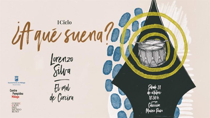 Cartel del encuentro con Ricardo Menéndez Salmón en el I Ciclo '¿A qué suena?'