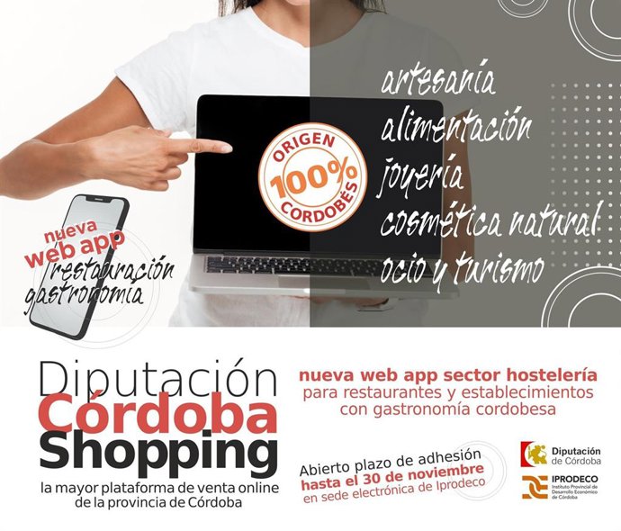 Cartel promocional de 'Córdoba Shopping'