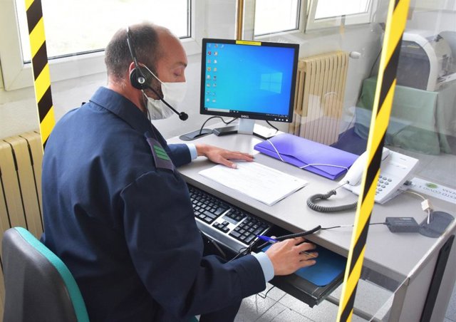 Rastreador en la base aérea salmantina de Matacán.