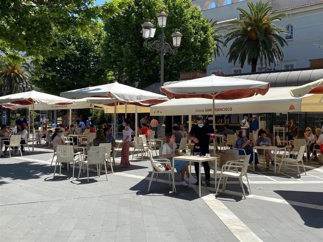 Terraza en el Paseo de San Francisco de Badajoz