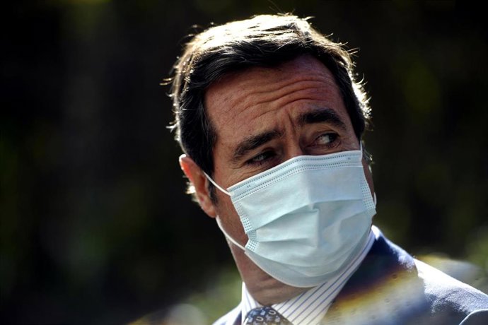 El presidente de la patronal CEOE, Antonio Garamendi