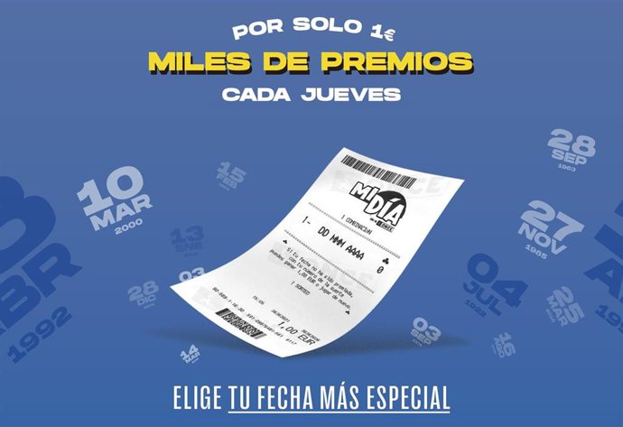 Málaga.- Un acertante de Málaga gana 32.000 euros tras invertir un euro en la nueva lotería de la ONCE 'Mi Día'