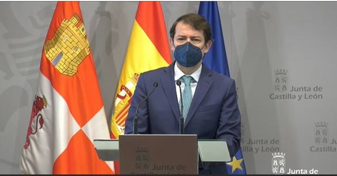 Captura de la comparecencia online del Presidente de la Junta para explicar las líneas de ayuda al turismo y la hostelería.